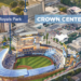 A zoomed-in look at the renderings the Royals shared in April depicting a future Crown Center stadium.