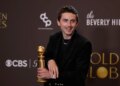 Timothée Chalamet, winner of the Best Performance by a Male Actor