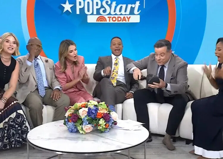 Jenna Bush Hager, Al Roker, Savannah Guthrie, Craig Melvin, Carson Daly, and Sheinelle Jones on 'Today'Credit: TODAY/YouTube