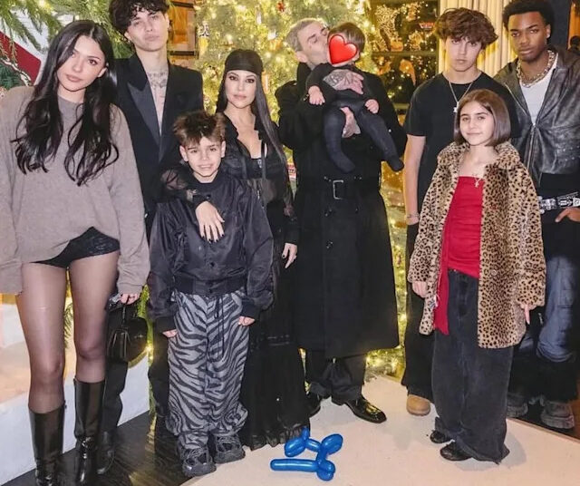 Kourtney Kardshian and Travis Barker with some of their childrenCredit: Travis Barker/Instagram