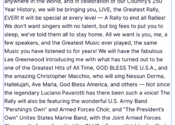 Trump Cancels 'Freedom 250' Concerts, Plans Rally With Lee Greenwood