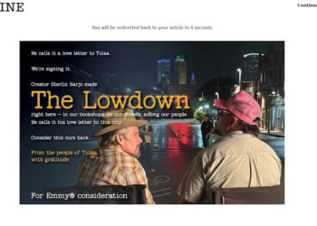 A For Your Consideration ad promoting "The Lowdown" appears on deadline.com.