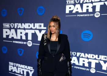 Tyra Banks attends The FanDuel Party Powered by Spotify 2026 on Feb. 6, 2026, in San Francisco.