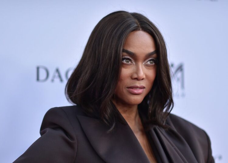 Tyra Banks arrives at an event, April 24, 2025, in Beverly Hills, Calif. (Photo by Richard Shotwell/Invision/AP, File)