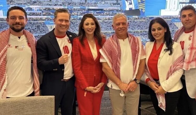 US Amb Waltz joins Jordanian Royal Family at World Cup match