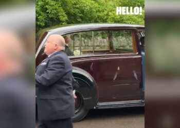 WATCH: Peter Phillips' bride Harriet Sperling looks striking as she arrives for royal wedding
