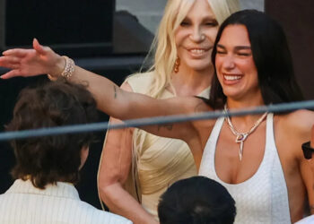 Watch Dua Lipa and Callum Turner dancing with guests at Sicily wedding celebrations