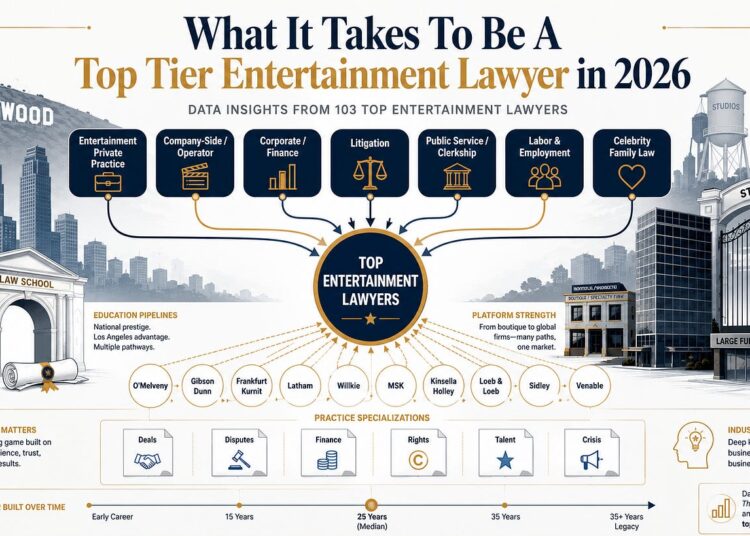 What It Takes To Be A Top Tier Entertainment Lawyer in 2026