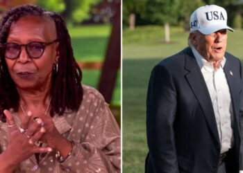 Whoopi Goldberg jokingly pretended to cry over Trump’s recent losses. @theview/youtube; MEGA
