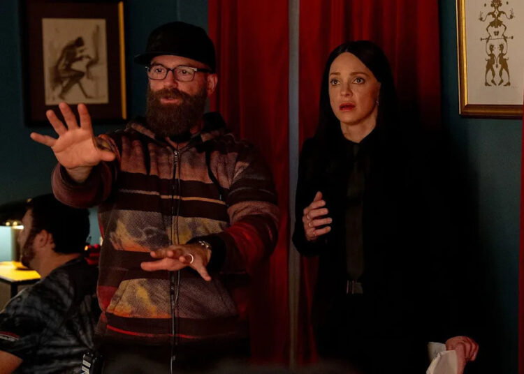 Michael Tiddes directing Anna Faris in 'Scary Movie'Credit: Quantrell Colbert/Paramount