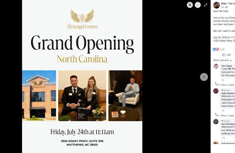 Mike “The Situation” Sorrentino will be in Matthews in July for the grand opening of his new addiction recovery center.
