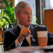 Scott Pelley, correspondent for '60 Minutes,' with the news producers at the CBS Broadcast Center, in New York City, March 19, 2010Credit: John Paul Filo/CBS