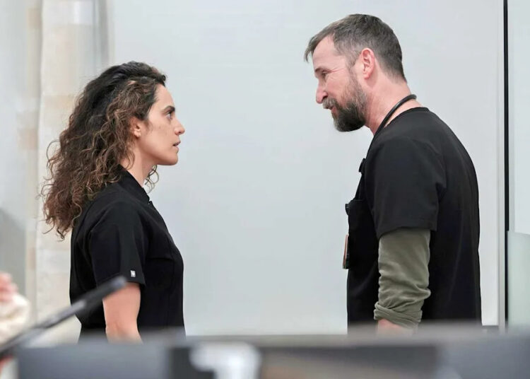 Sepideh Moafi as Dr. Al-Hashimi and Noah Wyle as Dr. Robby on 'The Pitt'Credit: Warrick Page/HBO Max