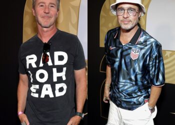 World Cup: Brad Pitt, Edward Newton Have Fight Club Reunion at USA Match