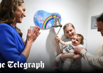 ‘Isn’t Mummy brave’: Emotional Princess of Wales hugs fellow cancer survivor