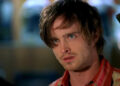 Aaron Paul as Stew Ellis looks concerned in Bones