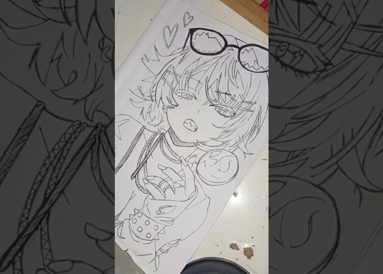 drawing fanart from the Ellen Joe#drawing #fanart #art