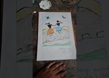 warli art #kids # drawing for kids# drawing using triangles