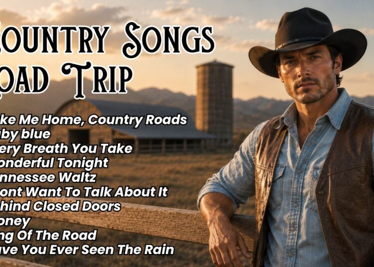 Baby Blue, Take Me Home Country Roads – Classic Country Road Trip Music Timeless 60s 70s 80s 90