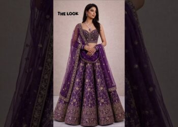 Purple royalty✨💜The ultimate outfit breakdown you didn’t know you needed#EthnicWear#LehengaCholi