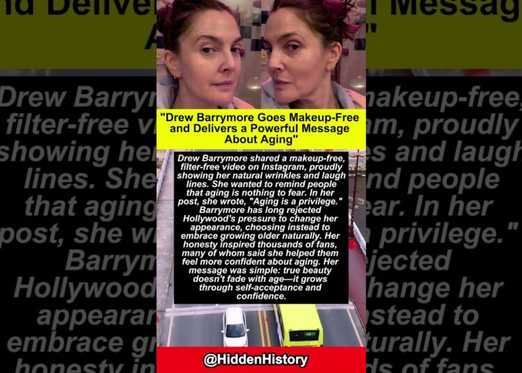 Drew Barrymore Goes Makeup-Free and Delivers #shorts #facts #celebrity