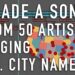 I made a song from 50 artists singing U.S. city names