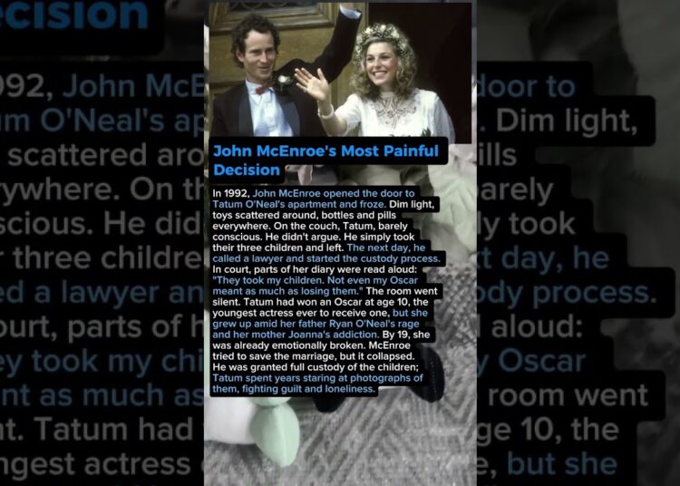 John McEnroe’s Most Painful Decision. Tatum O’Neal. #shorts #celebrity #hollywood