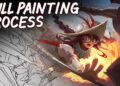 How to paint splash art