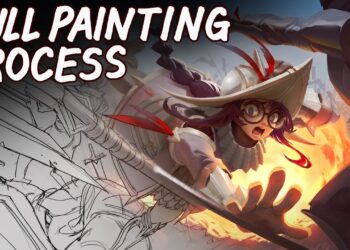 How to paint splash art