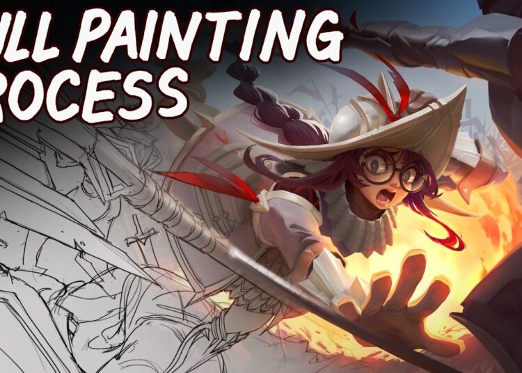 How to paint splash art
