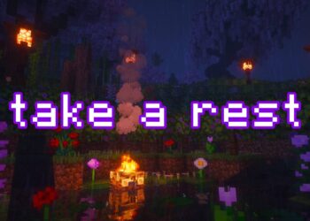 enough work for today… (minecraft music & rain, fire, water)