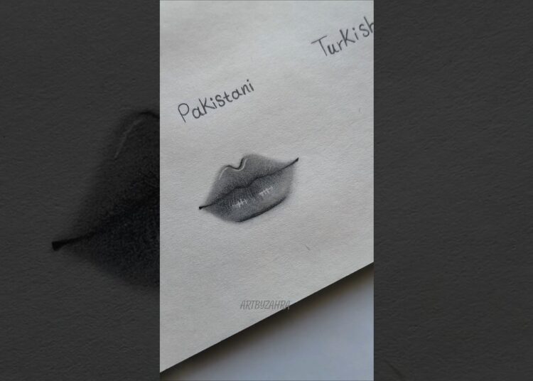 How to draw lips ✨👄#artbyzahra #art #howtodraw #drawing #lips #artist #short