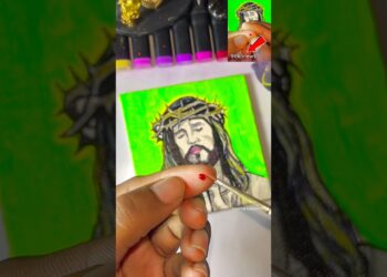 Jesus Art ✝️💌  #shorts #drawing #art #trending #artist