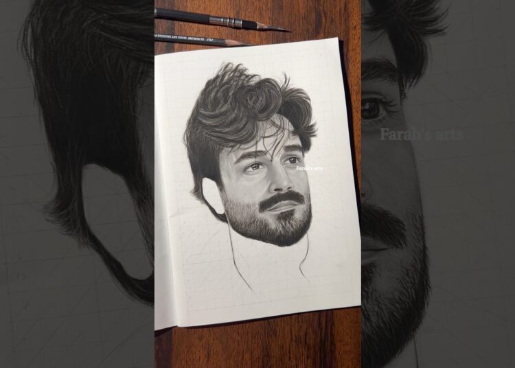Realistic hair drawing ✨#art #pencilportrsit #drawing #portraitfeed #youtubeshort #artist #portrait