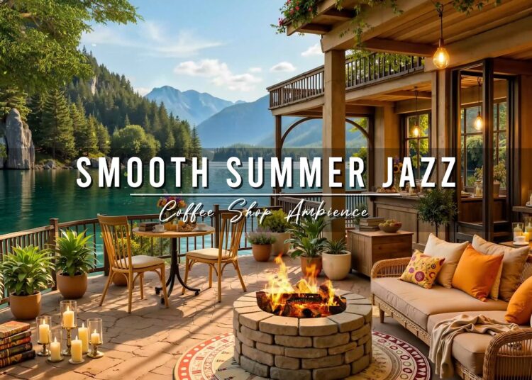 Relaxing Jazz Instrumental Music to Study, Work 🌞 Summer Porch Ambience & Smooth Piano Jazz Music
