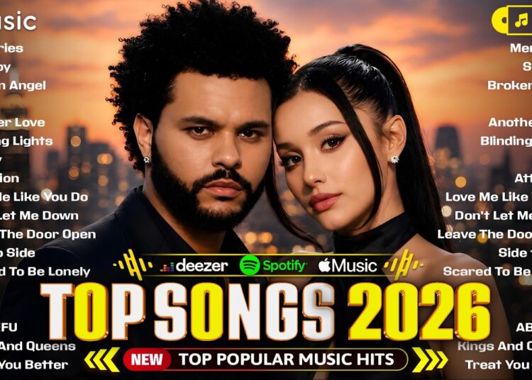 Top Hits 2026 🚀 Dua Lipa, The Weeknd, Ed Sheeran, Shakira, Justin Bieber ♫ Trending Pop Songs 2026