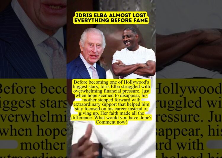 Idris Elba Almost Lost Everything Before Fame #celebrity