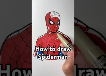 How to draw Spiderman from Brand New Day! Easy! #spiderman #spidermanbrandnewday #art #marvel #draw