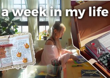 self-employed artist diaries 🌷 cozy casual days, working on my brand, junk journaling