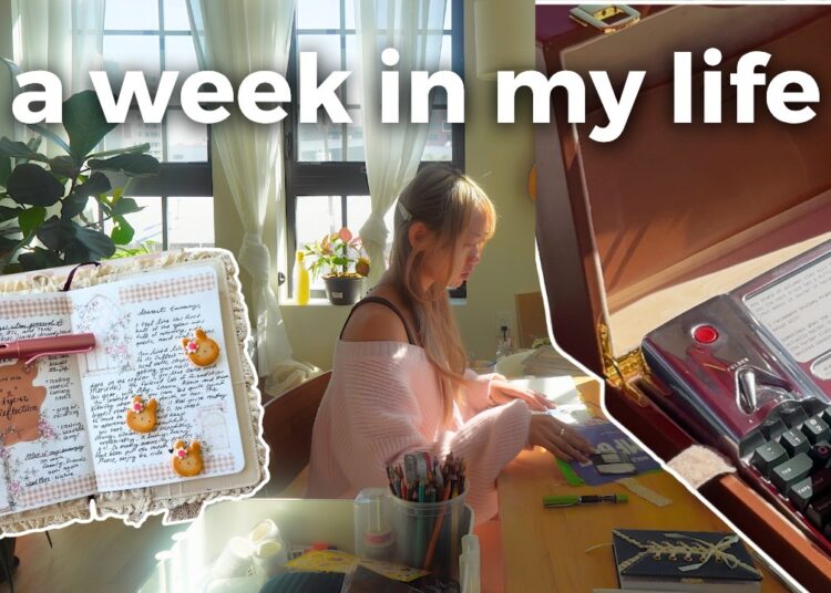 self-employed artist diaries 🌷 cozy casual days, working on my brand, junk journaling