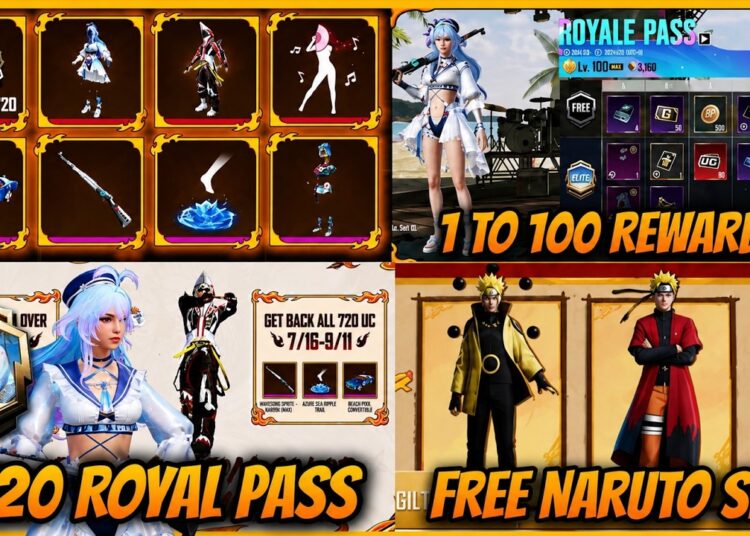 🔥A20 ROYAL PASS IS HERE – 1 TO 100 REWARDS l NARUTO PRIZE PATH AND FREE CHARCTER SET IN 4.5 UPDATE