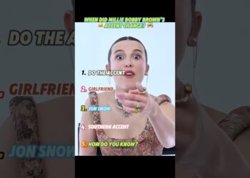When did Millie Bobby Brown’s accent change?#Millie#celebrity #viral #trending #shorts