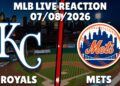 Mets vs. Royals | New York Mets at Kansas City Royals | Live Reaction | #mets #royals #mlb