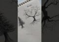 Artist vs pro ✨🌲#artbyzahra #howtodraw #tree #tutorial #shorts #art