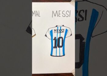 Mbappe, Lamine Yamal and Messi  ⚽️ jerseys Drawing #art #fifaworldcup #messi #mbappe #shorts #artist