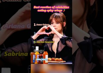 Best reaction of celebrities eating spicywings #celebrity #funny #funnyvideo #funnyshorts #youtube