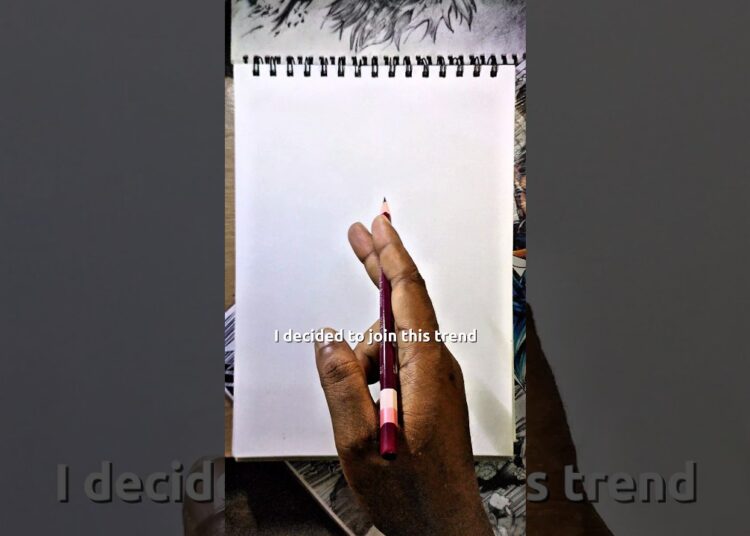 i decided to join this trend #artcommunity #animeeart #artist #sketchbook #fyp #trend  #shorts