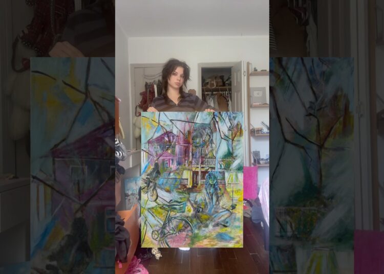 i’m an artist🎨 painting reveallll🤭 #oilpainter #art #alternative