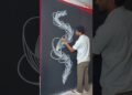 Beautiful Flowers Design | Blackboard Art #beautiful #flowers #design