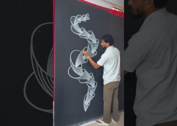 Beautiful Flowers Design | Blackboard Art #beautiful #flowers #design